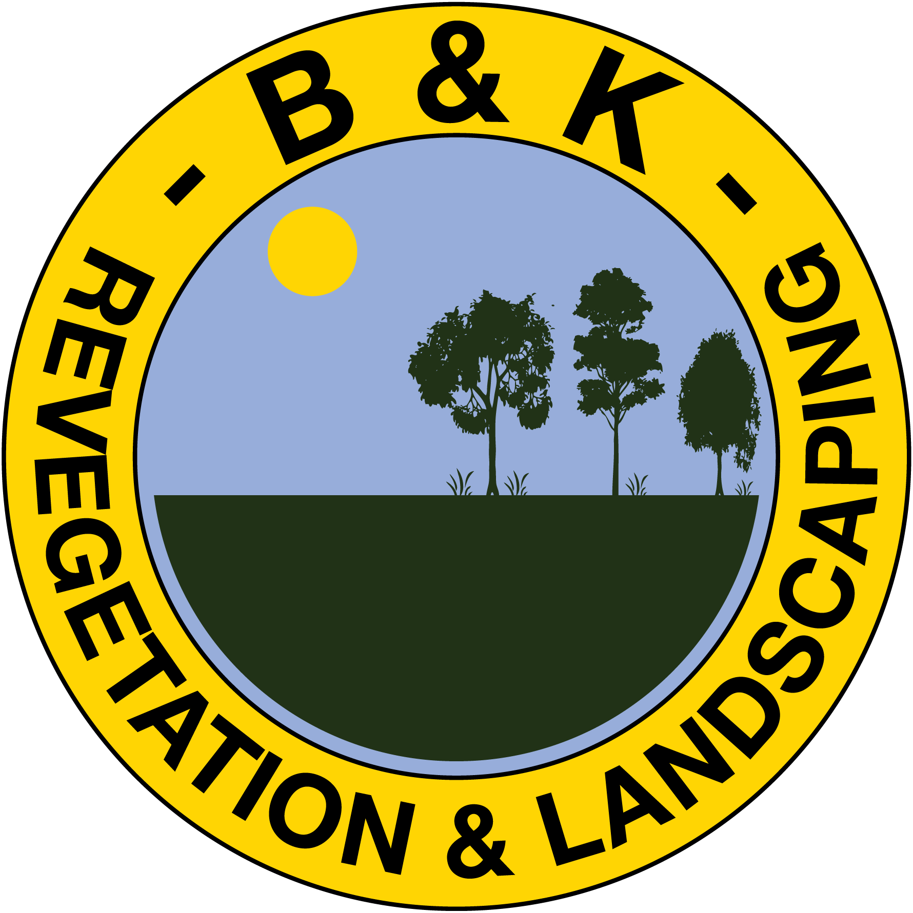 B&K Revegetation & Landscaping Logo