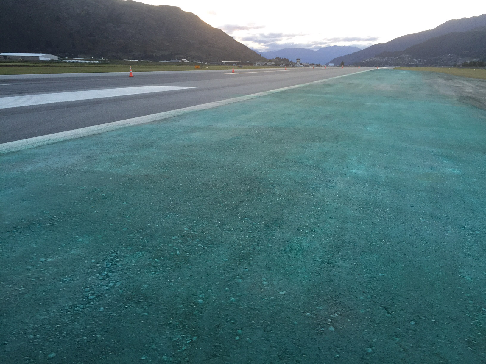 Chemicals applied to runway