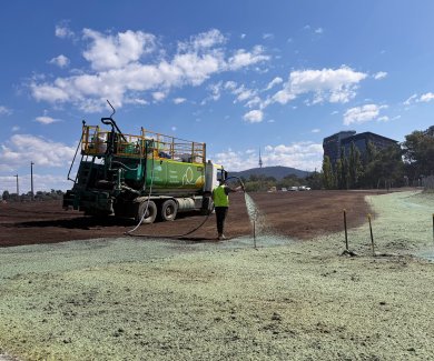 VE Gro-Matt Powers Canberra’s Waterfront Rehabilitation