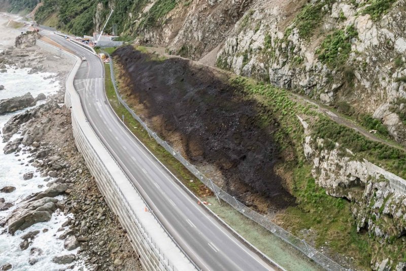 Revegetation next to a highway