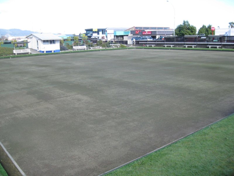 Reseeding of bowling lawn