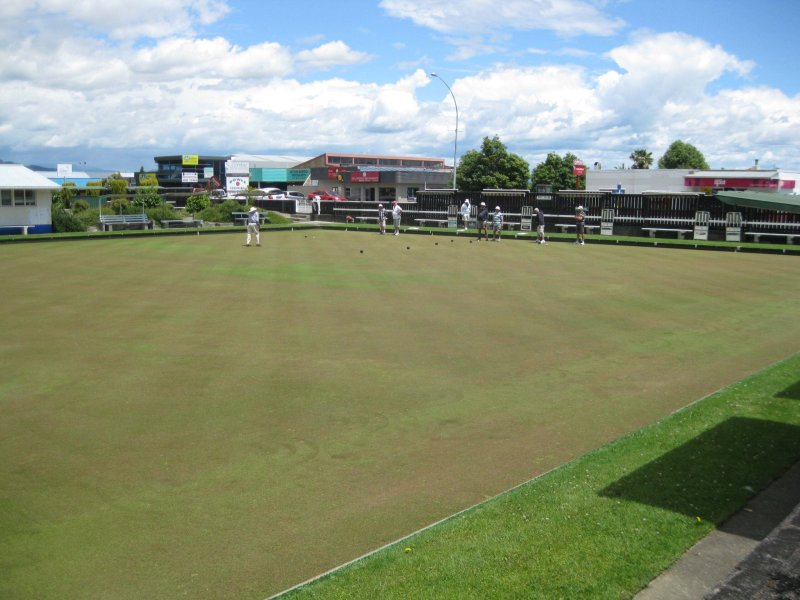 Reseeding of bowling lawn