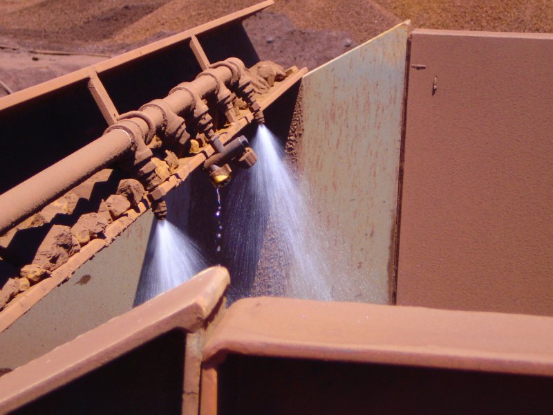 Chemicals being sprayed