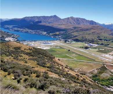 Aerial view of airport